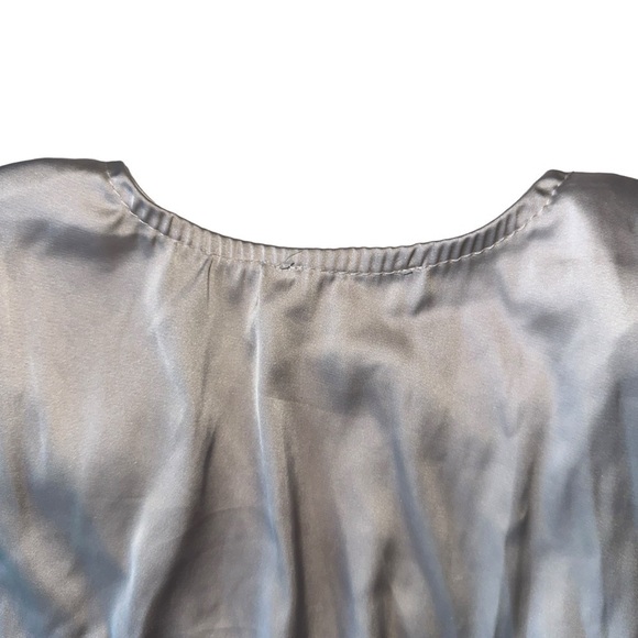 WOMENS SATIN BLOUSE, CHAMPAGNE COLOUR, SIZE  M | TRIPLE SEVEN - Picture 11 of 15